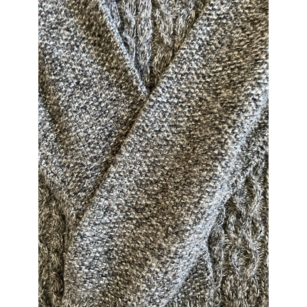 Joseph Abboud Men's Wool Blend Fisherman Sweater Chunky Cable Knit Small B6 - Picture 4 of 4